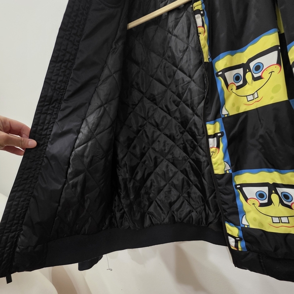 SpongeBob SquarePants Mens Jacket - Black and Yellow - Picture 7 of 8